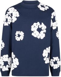 DENIM TEARS - Long Sleeve Cotton Wreath T-Shirt Dt056" - Lyst