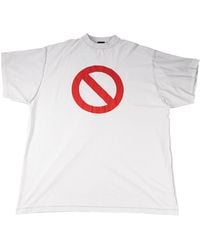 Balenciaga - Bfrnd Series Inside-Out Oversized T-Shirt "Off" 787358Tqvg89016" - Lyst