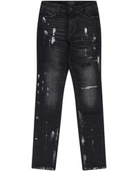 RTA - Clayton Distressed Paint Skinny Jeans Mh24D623 B1182Chspl" - Lyst