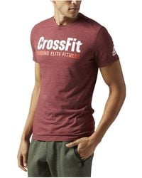 Reebok - Crossfit Forging Elite Fitness T-Shirt "Burgundy" Bj9335" - Lyst