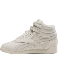 Reebok - X Anine Bing Freestyle Hi "Bone Chalk" 100206922" - Lyst