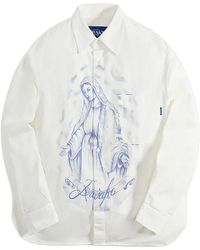 AWAKE NY - Santa Maria Long Sleeve Oxford Shirt Awk Fw22 Tp002 Wht" - Lyst