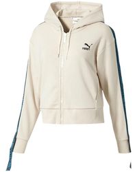 PUMA - Revolt Full Zip Terry Hoodie "Birch" 578594 02" - Lyst