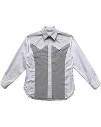 Maison Margiela - Patchwork Stripes Button Down Shirt S50Dt0037Mtn024961" - Lyst