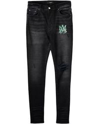 Amiri - Watercolor Ma Logo Jeans "Aged" Ss22Mds012 023" - Lyst
