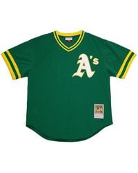 Mitchell & Ness - Authentic Bp Jersey Pullover "Mlb Athletics 1987 Reggie Jackson" Abpj3049 Oat87Rjkdkgn" - Lyst