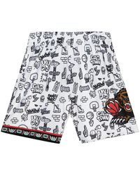 Mitchell & Ness - Doodle Swingman Shorts "Nba Vancouver Grizzlies 1998" Pfsw1267 Vgr98Pppptwh" - Lyst