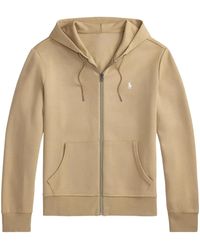 Polo Ralph Lauren - Long-Sleeve Double Knit Tech Full-Zip Hoodie "Surrey Tan" 710881517094" - Lyst