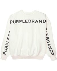 Purple Brand - Hwt Fleece Crewneck P402 Hcbr124" - Lyst