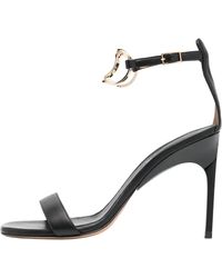 Off-White c/o Virgil Abloh - Paperclip Leather High Sandal Owih045S23Lea0011076" - Lyst