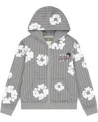 DENIM TEARS - Pinstripe Wreath Zip Hoodie Dt241" - Lyst