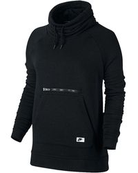 Nike - Sportswear Modern Funnel Neck Sweatshirt 803599 010" - Lyst