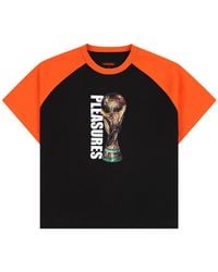 Pleasures - World Cup Trophy Ss Raglan Shirt P26Suwc005" - Lyst