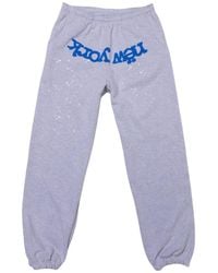 Sp5der - Og Web V2 Knicks Home Sweatpants "Heather" 556" - Lyst