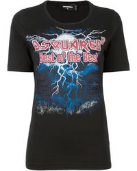 DSquared² - Best Of The Best Lightning Cotton T-Shirt S75Gc0843-S22427-900" - Lyst