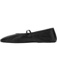 The Row - Elastic Ballet Slipper F1229 N60 Blk" - Lyst