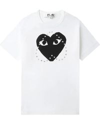 COMME DES GARÇONS PLAY - Logo Stud Ss T-Shirt Ax T804 051 1 5" - Lyst