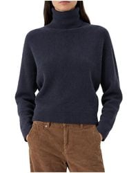 Brunello Cucinelli - Wool Silk Blend Turtleneck Sweater "Night" Brun2553" - Lyst