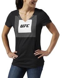 Reebok - Ufc Tri-Blend V Neck T-Shirt Aj4411" - Lyst