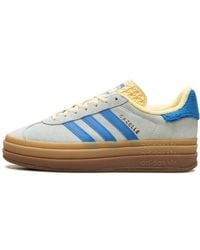 adidas - Gazelle Bold Suede And Terry Platform Sneakers Women - Lyst