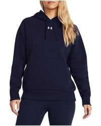 Under Armour - Rival Fleece Hoodie "Midnight 1379500 410" - Lyst