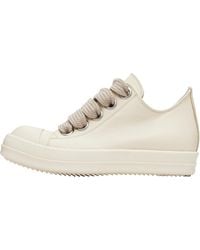 Rick Owens - Lido Jumbo Laced Sneaker Low "Milk" Rp01D2883 Lcow2 11111" - Lyst