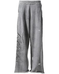 LOSTSHDWS - Distressed Script Sweatpants 10062659" - Lyst
