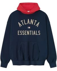 Fear Of God - Mlb Braves Sport Fit Pullover Hoodie "Midnight 192Ml252017F" - Lyst