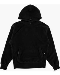 Mens Clothing Sweaters and knitwear V-neck jumpers Palace Cotton Polartec Lazer Hoodie in Black for Men 