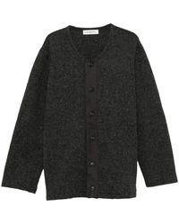 Our Legacy - Liner Cardigan "Frosted Charcoal" M4266Hf" - Lyst