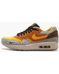 Nike Air Max 1 Premium Leather Ale Brown/ Golde Beige for Men | Lyst
