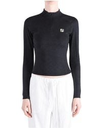 Malbon Golf - Dani Mid Layer Sweatshirt Mw 0193 Blk" - Lyst