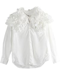 Comme des Garçons - Ruffled-Shoulder Blouse Rq B017 051" - Lyst