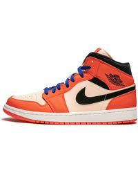 Nike - Air 1 Mid Se "team Orange" Shoes - Lyst