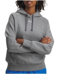 Under Armour - Rival Fleece Hoodie "Castlerock Light Heather 1379500 028" - Lyst