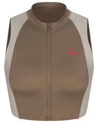 Skims - Shine Front Zip Bra "Nike - Lyst