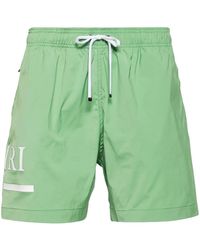 Amiri - Mineral Ma Bar Logo Swim Trunks "Mineral" Amswtk1005 312" - Lyst