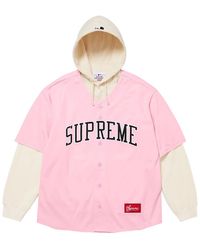 Supreme - Chicago Sox Hooded Baseball Jersey "Fw25 - Lyst