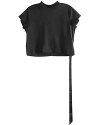 Rick Owens - Cropped Small Level T-Shirt Ds01F4207 Rn 09" - Lyst