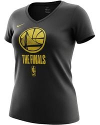 Nike - Nba Golden State Warriors The Finals Big Logo V-Neck T-Shirt W21548 Blk" - Lyst