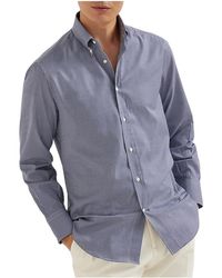 Brunello Cucinelli - Cotton Check Button-Down Shirt Brun3021" - Lyst