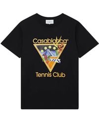 CASABLANCA - Tennis Club Logo T-Shirt & Ms23-Jts-001-15" - Lyst