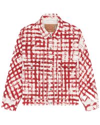 DENIM TEARS - Hand Painted Picnic Plaid Trucker Jacket Dt224" - Lyst