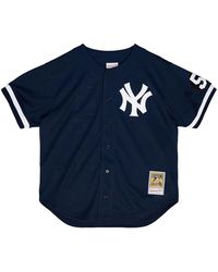 Mitchell & Ness - Authentic Bp Jersey Button Front "Mlb Yankees 1999 Mariano Rivera" Abbf3110 Nyy99Mrinavy" - Lyst