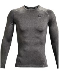 Under Armour - Heatgear Compression Long Sleeve "Carbon Heather 1361524 090" - Lyst