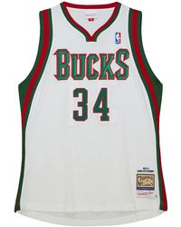 Mitchell & Ness - Nba Home Jersey Bucks 2013 Giannis Antetokounmpo Ajy45681 Mbu13Ganwhit" - Lyst