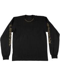 Chrome Hearts - Neck Logo Long Sleeve T-Shirt Chrm0867" - Lyst