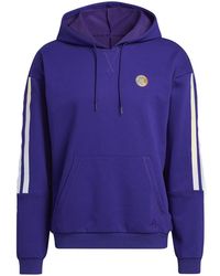 adidas - Donovan Mitchell Pullover Hoodie "Team College" Hb6762" - Lyst