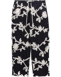 Honor The Gift - Floral Ribbon Ankle Pants Htg260126 Blk" - Lyst