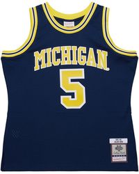 Mitchell & Ness - Dark Jersey "Ncaa Michigan 1991 Jalen Rose" Jy9791 Umiasbl" - Lyst